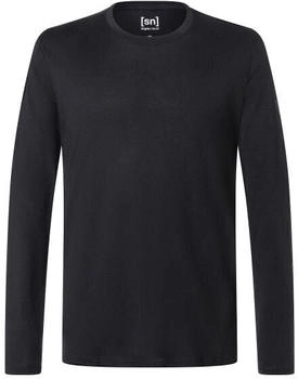 Super Natural Arctic230 Langarmshirt jet schwarz