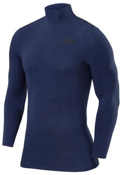 TCA Funktionsshirt Herren Kompression Langarm Thermo Dunkelblau