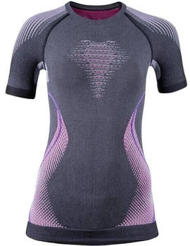 UYN EVOLUTYON UW SHIRT SHORT SL MELANGE anthra mel rasp purp
