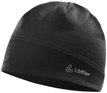 Löffler Merino Mütze schwarz