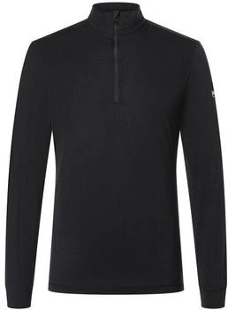 Super Natural Tundra175 Halbreißverschluss-langarm-t-shirt jet black SNM019380-872
