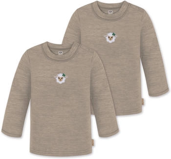 Normani Funktionsshirt 'Taupo' Merino 2er Pack beige