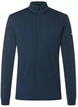 Super Natural Tundra175 Zip Longsleeve blau schwarz