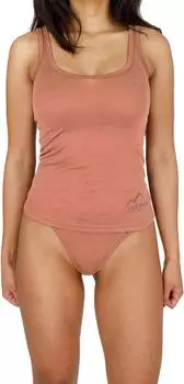 Normani Quilpie Merino Top ärmellos rosa