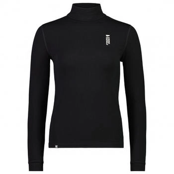 Mons Royale Cascade Merino Flex Mock Neck LS schwarz