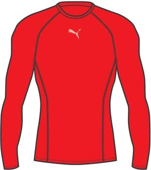 Puma Liga Baselayer Tee LS Jr puma rot