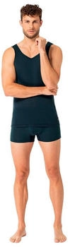 Super Natural Sierra140 ärmelloses T-shirt blau schwarz XL SNM019420-W01
