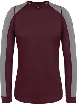 Normani Merino Langarm-Shirt 'Goulburn' bordeaux