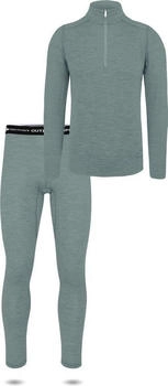 Normani Thermounterwäsche-Set 100% Merinowolle blau