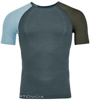 Ortovox Comp Light Short Sleeve Merinounterwäsche blau dunkelgrau