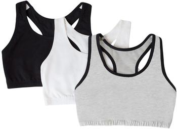 Fruit of the Loom Integrierter Sport-BH blickdicht grau 75A
