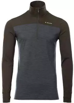 Aclima LightWool 180 Polo w/ zip Men (109521) tarmac/marengo