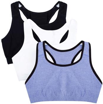 Fruit of the Loom Built Up Tank Style Sports Bra blau schwarz weiß grau
