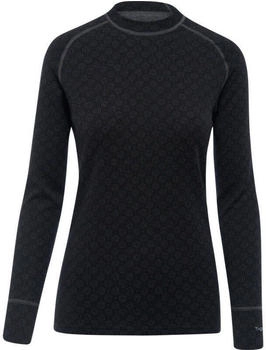 Thermowave Merino Xtreme Langarmshirt schwarz dunkelgrau-meliert