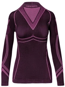 Ladeheid Funktionsunterwäsche Langarm Shirt Thermoaktiv LAGI004 schwarz rosa