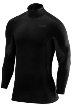 TCA Langarmes Superthermal-Basisschicht dunkelbraun schwarz