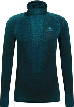 Odlo Blackcomb Eco Facemask Longsleeve blau schwarz
