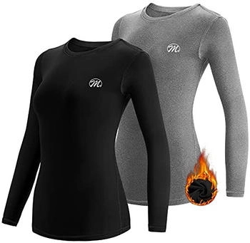 MEETWEE Funktionsunterwäsche Damen Lange Thermo Unterwäsche Tops