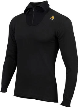 Aclima HotWool Polo Zip Unisex jet schwarz