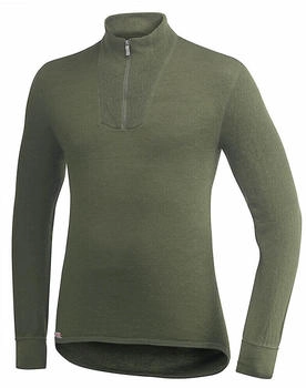 Woolpower Zip Turtleneck Longsleeve pine green