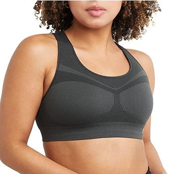 Champion Freedom Seamless Racerback Sportbh asphalt schwarz