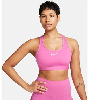 Nike Swoosh Medium Support Padded Sport-BH playful pink weiß