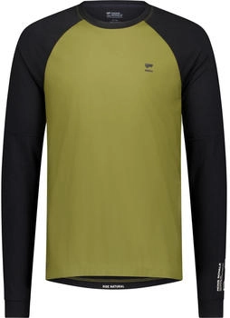 Mons Royale Tarn Merino Bike Wind Longsleeve grün schwarz