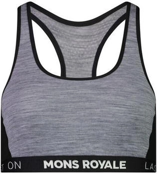 Mons Royale Sierra Sports Bra Women grey heather/black