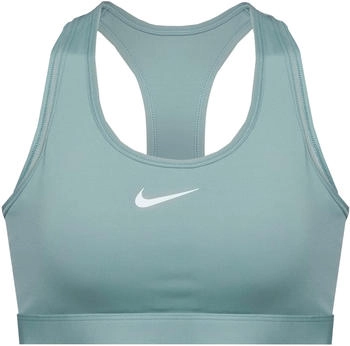 Nike Swoosh gepolsterter Sport-BH mit mittlerem Halt - Gr&uuml;n DX6821-017