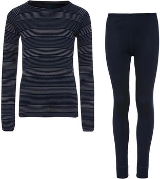 Odlo Kids Active Warm ECO Base Layer Set (159449) dark sapphire/gray ridge