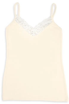 Engel Natur Women's Top mit Spitze natur