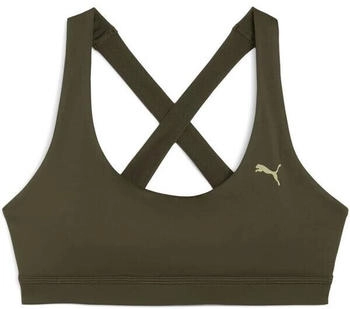 Puma cloudspun bra mid dark olive