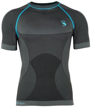 Stark Soul Kurzarm Funktionsshirt Seamless L XL grau schwarz