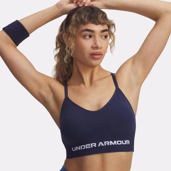 Under Armour Vanish Seamless Low Support Sport-BH washed navy white