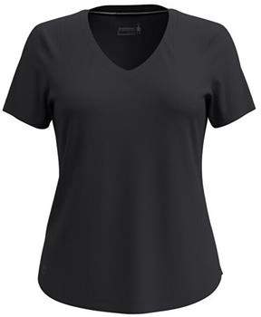 Smartwool Active Ultralite Kurzarmshirt V-Ausschnitt schwarz
