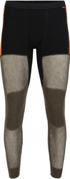 Aclima WoolNet Hybrid Longs jet black tarmac gold flame