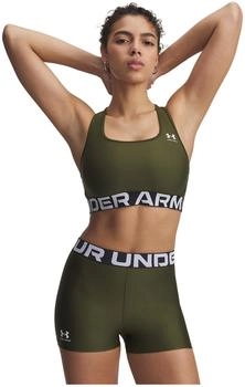 Under Armour HeatGear Armour Mid Support Sport-BH 308 expedition grün weiß