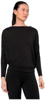 Super Natural Kula Top Merinowolle schwarz