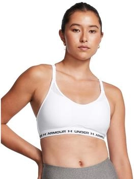 Under Armour Crossback Low Sport-BH weiß F100