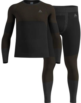 Odlo Fundamentals Performance Warm Unterw&auml;sche Set schwarz