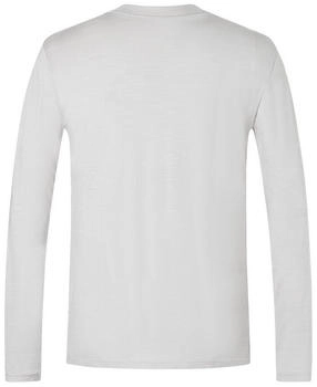 Super Natural Casual Rib Bio J LS cashmere grau meliert