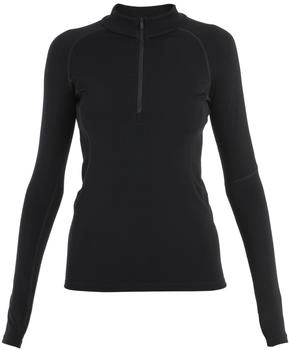 Icebreaker MerinoFine Polar Half Zip Longsleeve schwarz