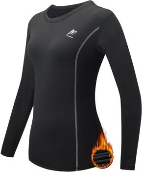 MEETWEE Thermounterwäsche Funktionsunterwäsche Damen Atmungsaktiv Lange Thermo Unterwäsche Tops