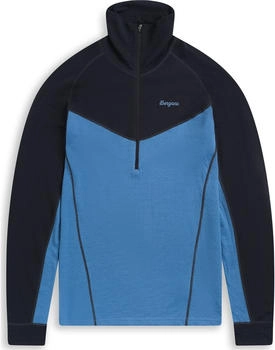 Bergans Inner:Dual Merino Half Zip Herren blau