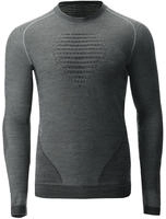 Uyn MAN Fusyon Biotech Underwear Shirt LONG_SL ZIP UP dark grey melange (1005) L/XL