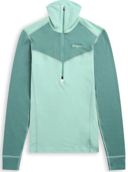 Bergans Inner:Dual Merino Half Zip Damen gr&uuml;n