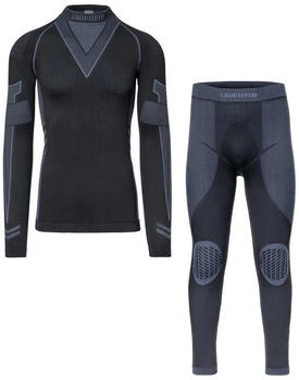 Ladeheid Funktionsunterwäsche Set Thermoaktiv LAGI003 schwarz/graphit