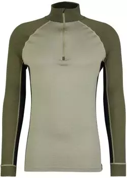 Stoic Merino240 BengtSt. Half Zip Merinounterwäsche oliv/olive green multi