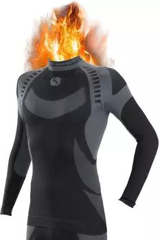 Sesto Senso Thermo Active Men Funktionsunterwäsche schwarz/grau