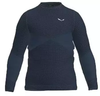 Salewa Kid's Zebru Medium Warm ARM L/S Tee (66838214) PondBlue